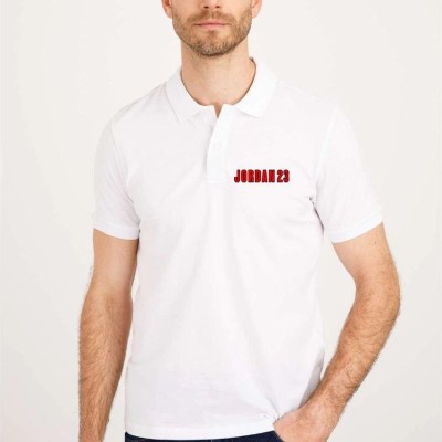 Erkek Pike Polo Yaka Tişört Düğmeli Baskılı T-Shirt - Beyaz Erkek Pike Polo Yaka Tişört Düğmeli Baskılı T-Shirt - Beyaz