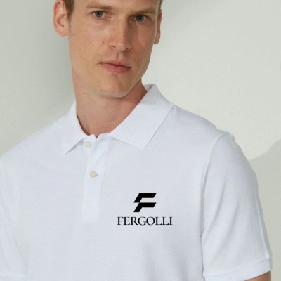 Erkek Pike Polo Yaka Tişört Düğmeli Baskılı T-Shirt - Beyaz Erkek Pike Polo Yaka Tişört Düğmeli Baskılı T-Shirt - Beyaz