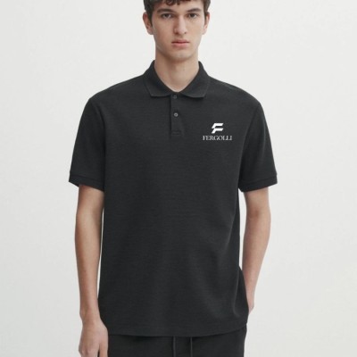 Erkek Pike Polo Yaka Tişört Düğmeli Baskılı T-Shirt - Beyaz Erkek Pike Polo Yaka Tişört Düğmeli Baskılı T-Shirt - Beyaz