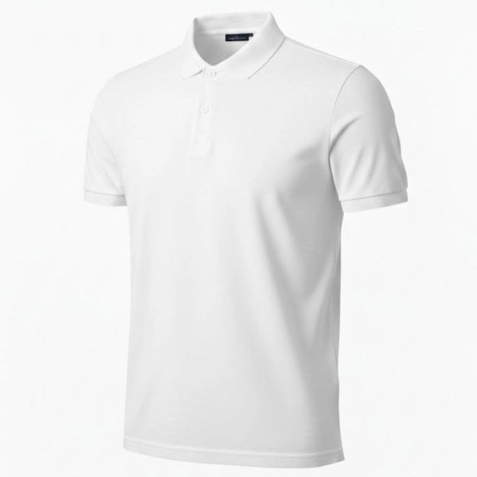 Erkek Polo Yaka Düğmeli Pike Kumaş Tişört Regular Fit Kısa Kol T-Shirt - Beyaz Erkek Polo Yaka Düğmeli Pike Kumaş Tişört Regular Fit Kısa Kol T-Shirt - Beyaz