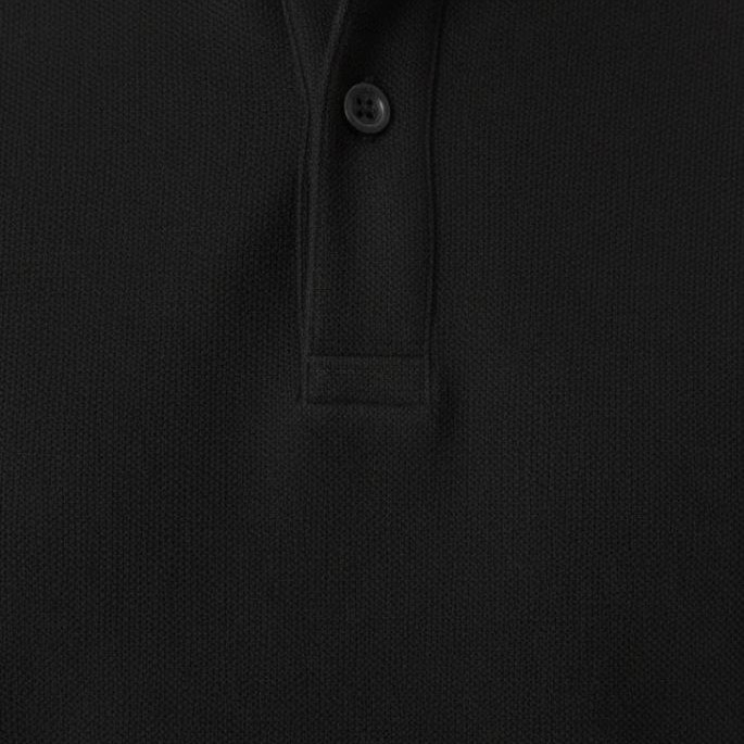 Erkek Polo Yaka Düğmeli Pike Kumaş Tişört Regular Fit Kısa Kol T-Shirt - Siyah Erkek Polo Yaka Düğmeli Pike Kumaş Tişört Regular Fit Kısa Kol T-Shirt - Siyah