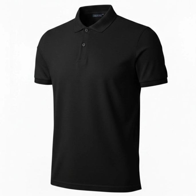 Erkek Polo Yaka Düğmeli Pike Kumaş Tişört Regular Fit Kısa Kol T-Shirt - Siyah Erkek Polo Yaka Düğmeli Pike Kumaş Tişört Regular Fit Kısa Kol T-Shirt - Siyah