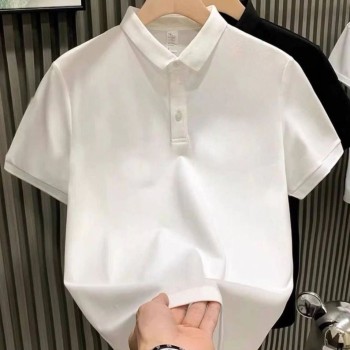 Erkek Polo Yaka Pike Kumaş Yazlık Tişört Düğmeli Düz kısa kol T-Shirt - Beyaz Erkek Polo Yaka Pike Kumaş Yazlık Tişört Düğmeli Düz kısa kol T-Shirt - Beyaz