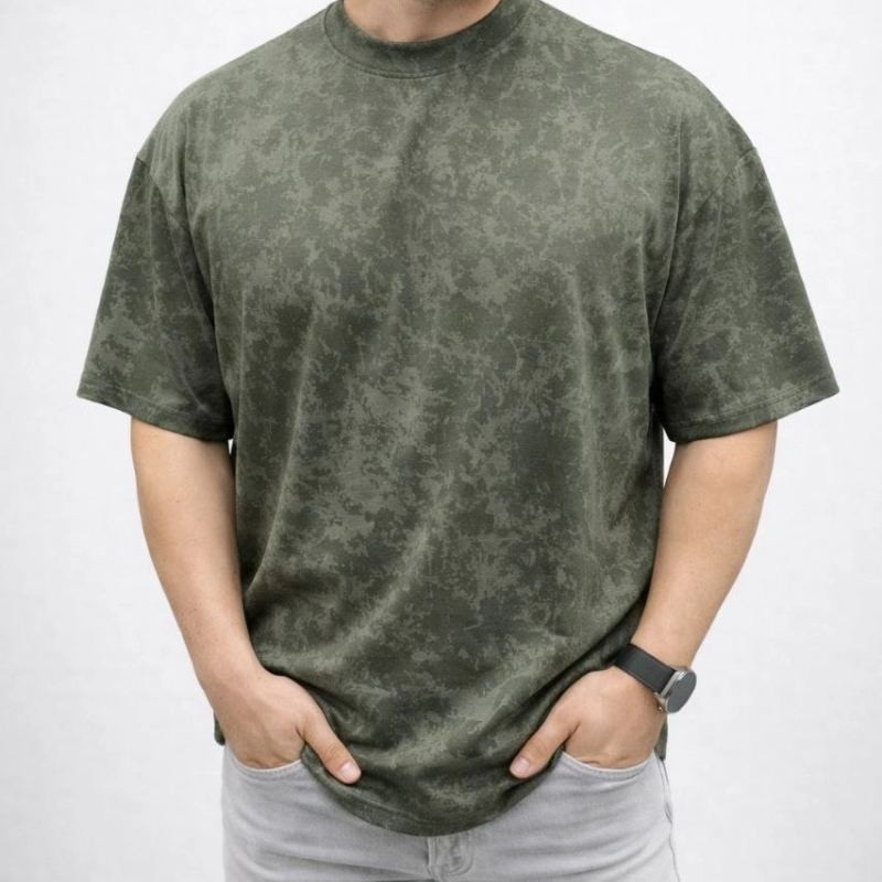 Erkek Premium Tişört OSY Yumuşak Dokulu Yıkamalı Oversize T-Shirt - Haki Erkek Premium Tişört OSY Yumuşak Dokulu Yıkamalı Oversize T-Shirt - Haki