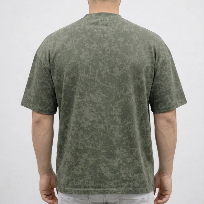Erkek Premium Tişört OSY Yumuşak Dokulu Yıkamalı Oversize T-Shirt - Haki Erkek Premium Tişört OSY Yumuşak Dokulu Yıkamalı Oversize T-Shirt - Haki