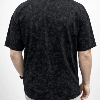 Erkek Premium Tişört OSY Yumuşak Dokulu Yıkamalı Oversize T-Shirt - Siyah Erkek Premium Tişört OSY Yumuşak Dokulu Yıkamalı Oversize T-Shirt - Siyah