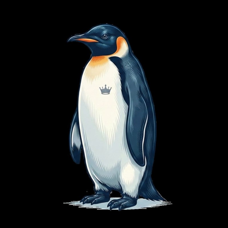 Erkek T-Shirt Penguen Baskılı Bisiklet Yaka Kısa kol yazlık Tişört - Beyaz