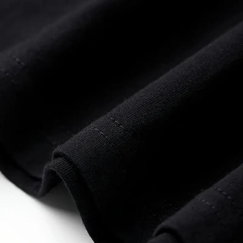 Erkek T-shirt Tavşan Baskılı Kısa Kollu Tişört - Siyah Erkek T-shirt Tavşan Baskılı Kısa Kollu Tişört - Siyah