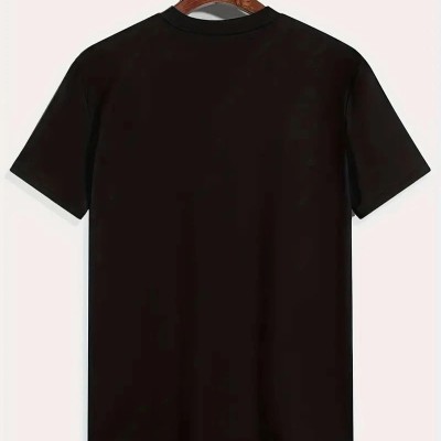 Erkek Tişört Araba Baskılı Kısa kol t-shirt - Siyah