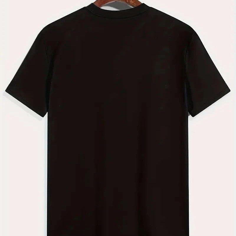 Erkek Tişört Araba Baskılı Kısa kol t-shirt - Siyah