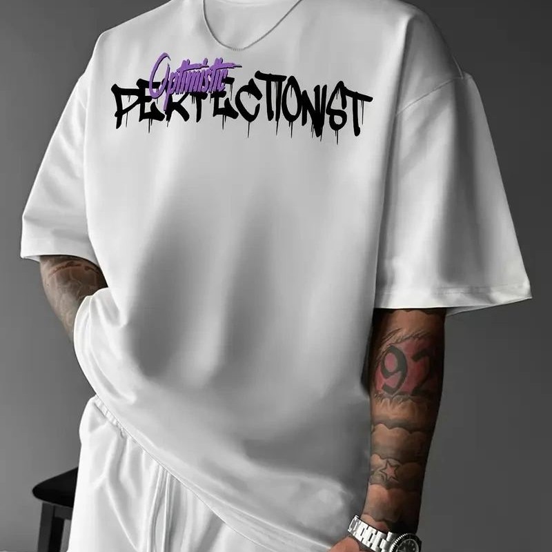 Erkek Tişört Baskılı Bisiklet Yaka Kısa kol t-shirt - Beyaz Erkek Tişört Baskılı Bisiklet Yaka Kısa kol t-shirt - Beyaz