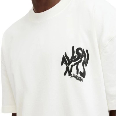 Erkek Tişört Baskılı Oversize kısa kol T-Shirt - Beyaz