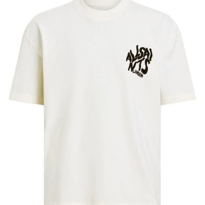 Erkek Tişört Baskılı Oversize kısa kol T-Shirt - Beyaz