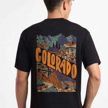 Erkek Tişört Baskılı Oversize Kısa kol T-shirt - Siyah Erkek Tişört Baskılı Oversize Kısa kol T-shirt - Siyah
