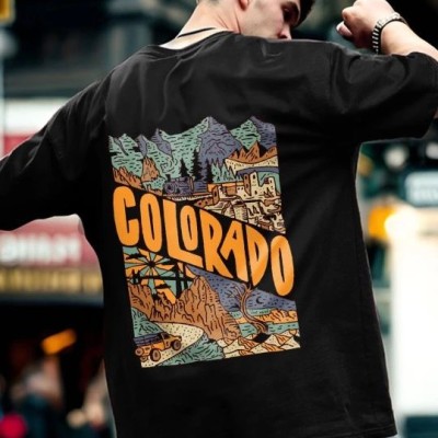 Erkek Tişört Baskılı Oversize Kısa kol T-shirt - Siyah Erkek Tişört Baskılı Oversize Kısa kol T-shirt - Siyah