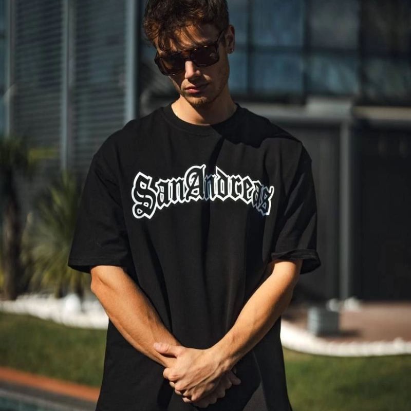 Erkek Tişort Bisiklet Yaka Baskılı Kısa kol T-Shirt - Siyah Erkek Tişort Bisiklet Yaka Baskılı Kısa kol T-Shirt - Siyah