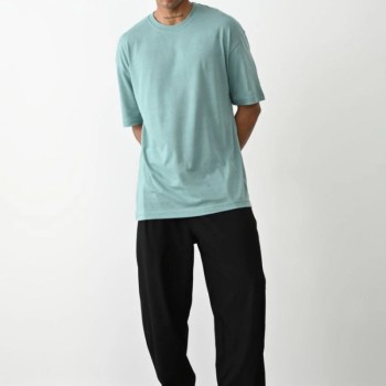 Erkek Tişört Düz Basic Penye Yazlık Bisiklet Yaka Kısa Kol T-Shirt - Mint Yeşili Erkek Tişört Düz Basic Penye Yazlık Bisiklet Yaka Kısa Kol T-Shirt - Mint Yeşili