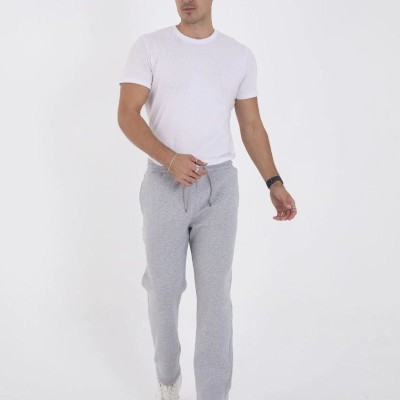 Erkek Üç İplik Basic Eşofman Pantolon - Gri Erkek Üç İplik Basic Eşofman Pantolon - Gri