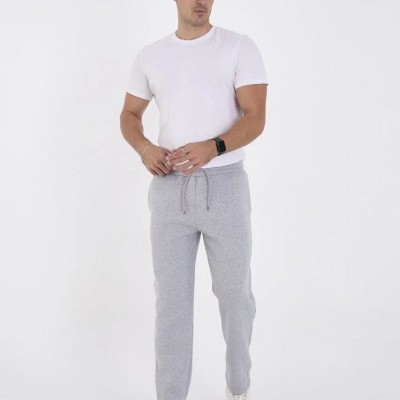 Erkek Üç İplik Basic Eşofman Pantolon - Gri Erkek Üç İplik Basic Eşofman Pantolon - Gri