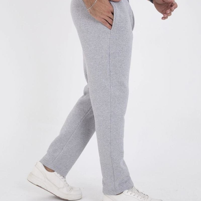 Erkek Üç İplik Basic Eşofman Pantolon - Gri Erkek Üç İplik Basic Eşofman Pantolon - Gri