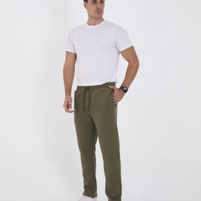 Erkek Üç İplik Basic Eşofman Pantolon - Haki Erkek Üç İplik Basic Eşofman Pantolon - Haki