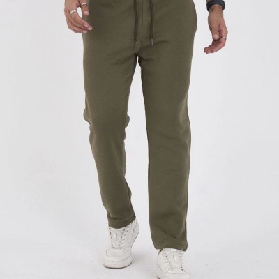 Erkek Üç İplik Basic Eşofman Pantolon - Haki Erkek Üç İplik Basic Eşofman Pantolon - Haki