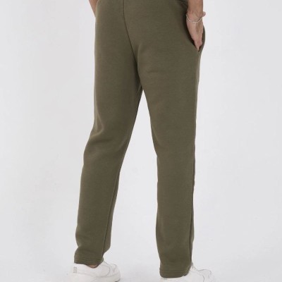 Erkek Üç İplik Basic Eşofman Pantolon - Haki Erkek Üç İplik Basic Eşofman Pantolon - Haki