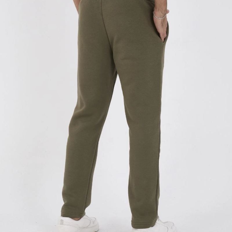 Erkek Üç İplik Basic Eşofman Pantolon - Haki Erkek Üç İplik Basic Eşofman Pantolon - Haki