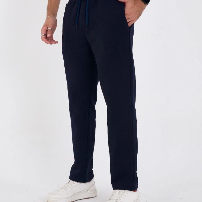 Erkek Üç İplik Basic Eşofman Pantolon - Lacivert