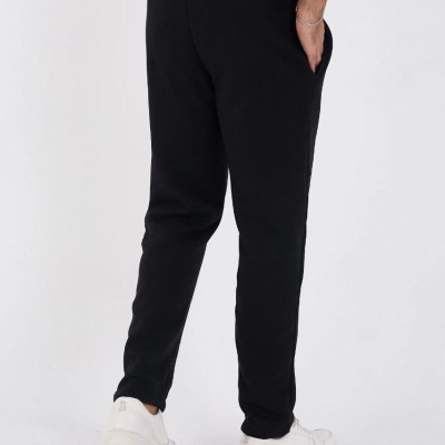 Erkek Üç İplik Basic Eşofman Pantolon - Siyah Erkek Üç İplik Basic Eşofman Pantolon - Siyah