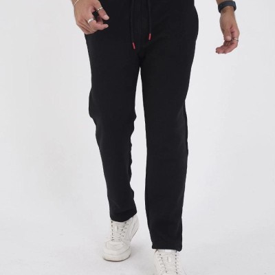 Erkek Üç İplik Basic Eşofman Pantolon - Siyah Erkek Üç İplik Basic Eşofman Pantolon - Siyah