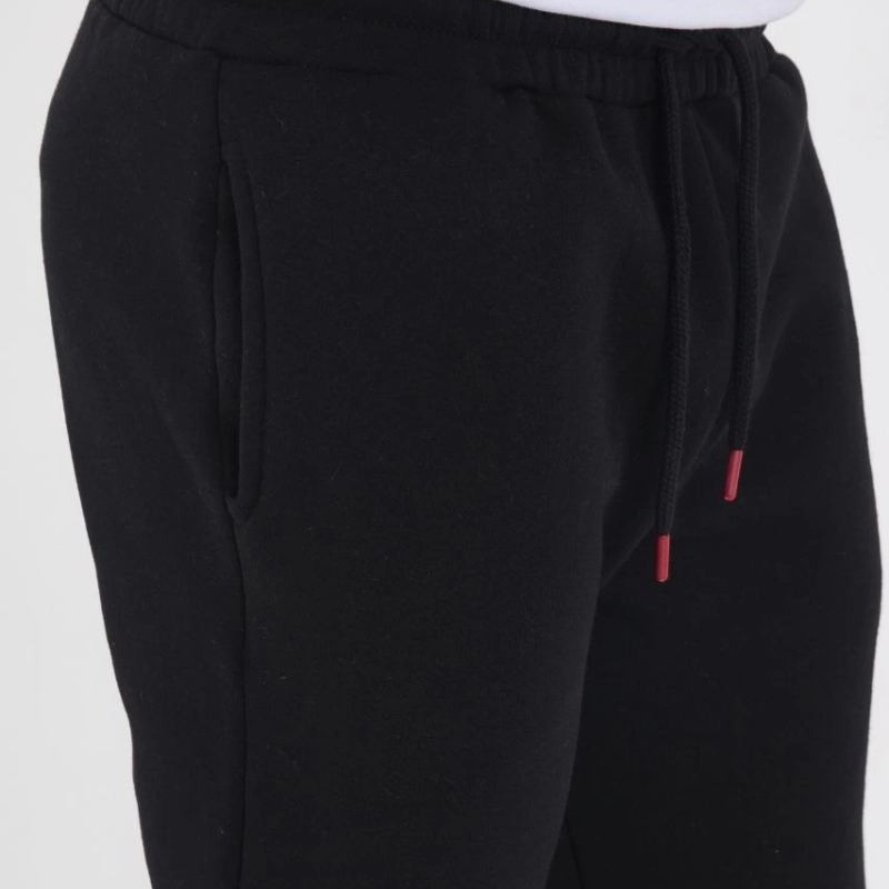 Erkek Üç İplik Basic Eşofman Pantolon - Siyah Erkek Üç İplik Basic Eşofman Pantolon - Siyah