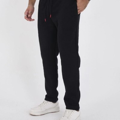 Erkek Üç İplik Basic Eşofman Pantolon - Siyah Erkek Üç İplik Basic Eşofman Pantolon - Siyah