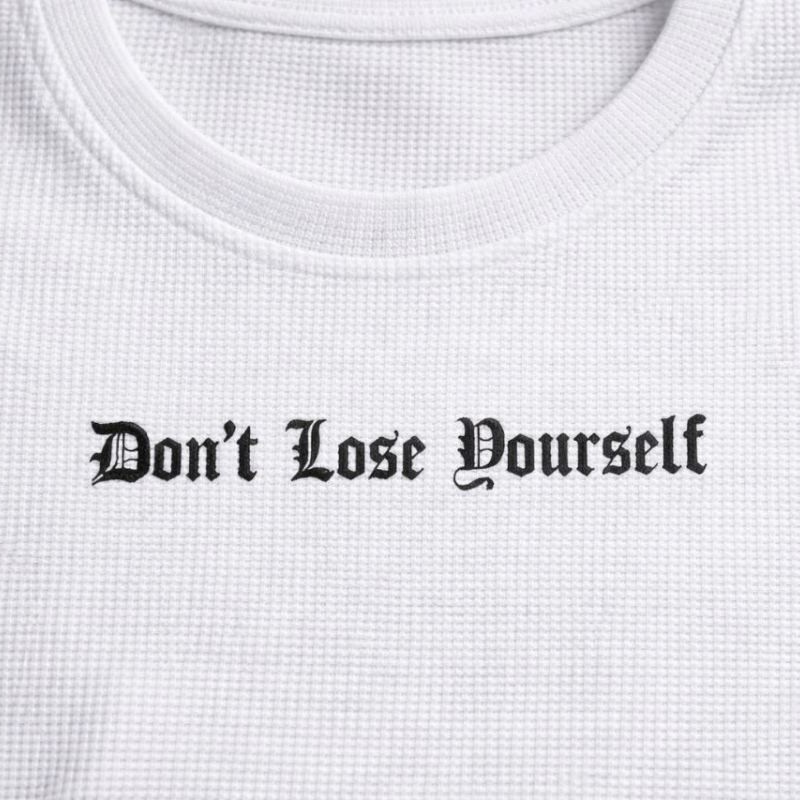 Erkek Wafıl Kumaş Tişört Regular Kalıp Bisiklet Yaka Baskılı T-Shirt - Beyaz Erkek Wafıl Kumaş Tişört Regular Kalıp Bisiklet Yaka Baskılı T-Shirt - Beyaz