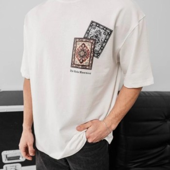 Erkek Yazlık Bisiklet Yaka Baskılı Regular Fit Tişört Kısa Kol T-Shirt - Beyaz Erkek Yazlık Bisiklet Yaka Baskılı Regular Fit Tişört Kısa Kol T-Shirt - Beyaz