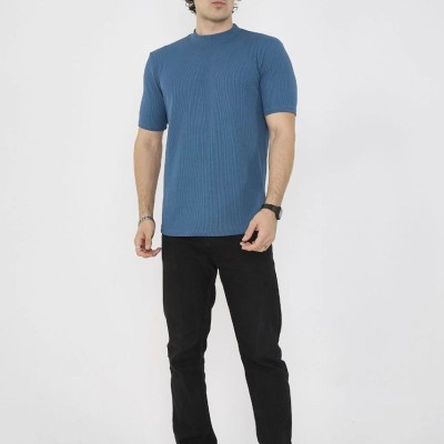 ERKEK Yazlık Tişört Bisiklet Yaka T-Shirt- Turkuaz ERKEK Yazlık Tişört Bisiklet Yaka T-Shirt- Turkuaz