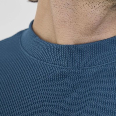 ERKEK Yazlık Tişört Bisiklet Yaka T-Shirt- Turkuaz ERKEK Yazlık Tişört Bisiklet Yaka T-Shirt- Turkuaz