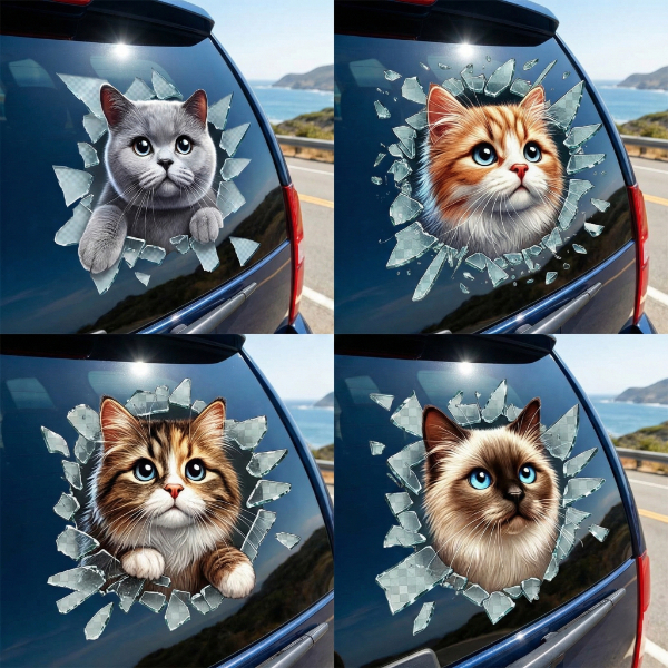 Fulcar Kedi Tasarımlı Araç Stickerı Fulcar Kedi Tasarımlı Araç Stickerı