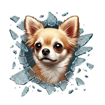 Fulcar Köpek Tasarımlı Araç Stickerı Fulcar Köpek Tasarımlı Araç Stickerı