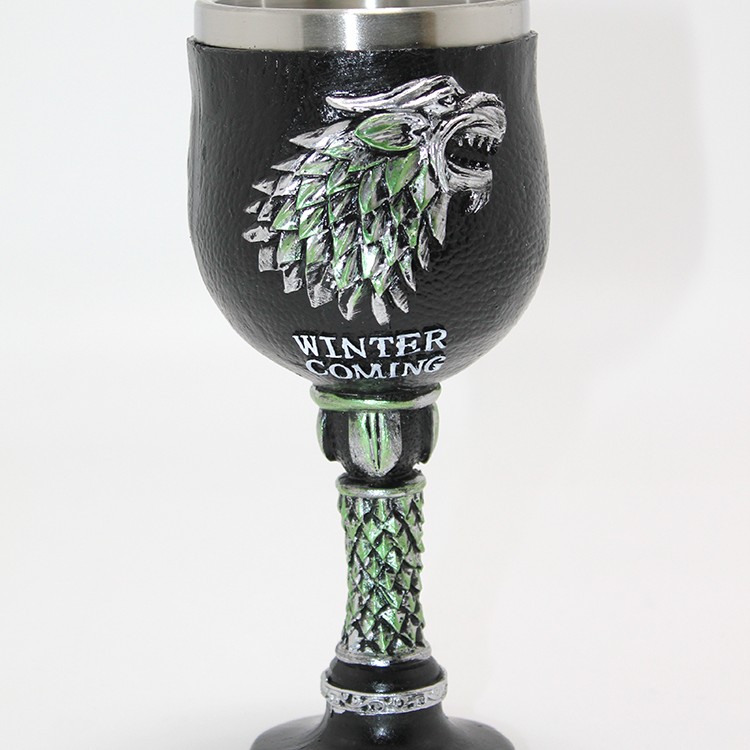 Game Of Thrones House Stark 3D Kabartmalı Çelik Kadeh Bardak Game Of Thrones House Stark 3D Kabartmalı Çelik Kadeh Bardak