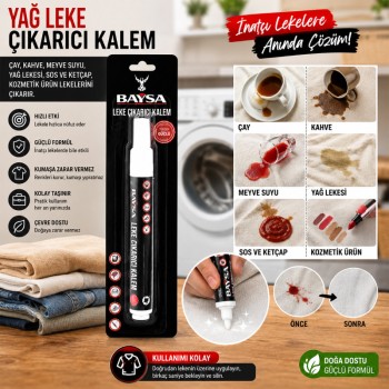 Giysiler İçin Yağ ve Leke Çıkarıcı Kalem - Anında Etkili Güçlü Formül Giysiler İçin Yağ ve Leke Çıkarıcı Kalem - Anında Etkili Güçlü Formül