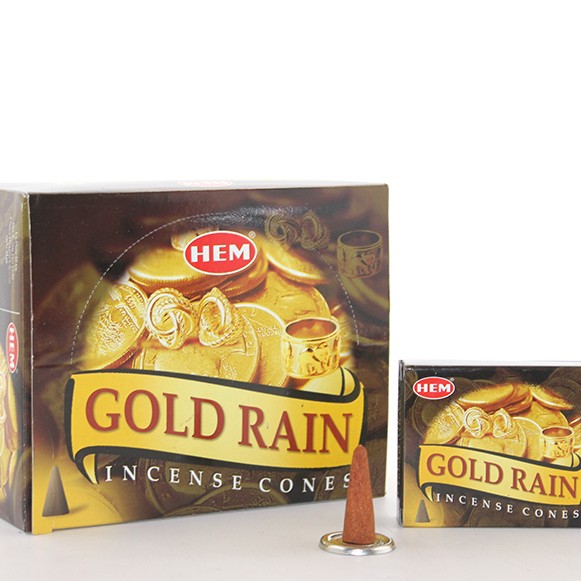 Gold Rain Aromalı Konik Tütsü Gold Rain Aromalı Konik Tütsü