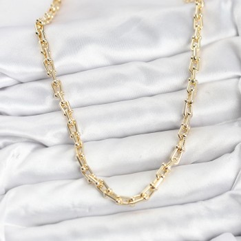 Gold Renk Pirinç Tifani Model Kadın Kolye Gold Renk Pirinç Tifani Model Kadın Kolye