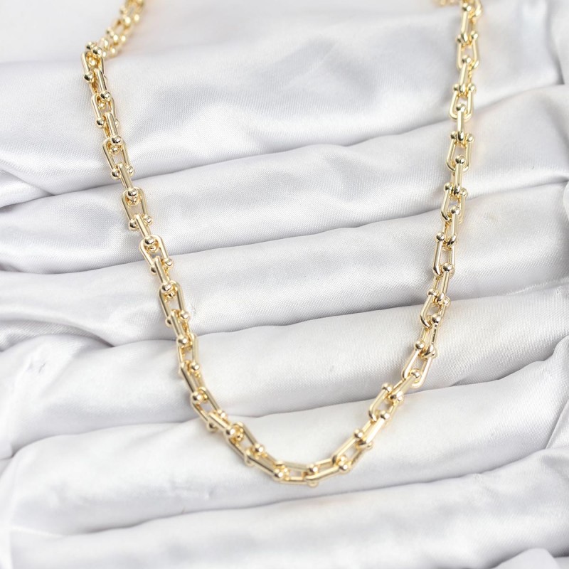 Gold Renk Pirinç Tifani Model Kadın Kolye Gold Renk Pirinç Tifani Model Kadın Kolye