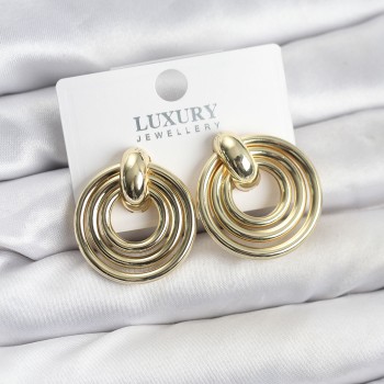Gold Renk Pirinç Vintage Kadın Küpe Gold Renk Pirinç Vintage Kadın Küpe