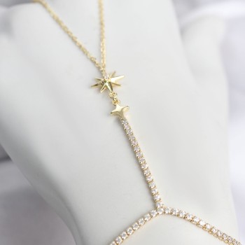 Gold Renk Pirinç Zirkon Taşlı Kutup Yıldızı Model Şahmeran Gold Renk Pirinç Zirkon Taşlı Kutup Yıldızı Model Şahmeran
