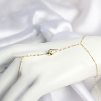 Gold Renk Yılan Model Pirinç Kadın Şahmeran Gold Renk Yılan Model Pirinç Kadın Şahmeran