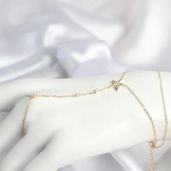 Gold Renk Yıldız Model Pirinç Kadın Şahmeran Gold Renk Yıldız Model Pirinç Kadın Şahmeran