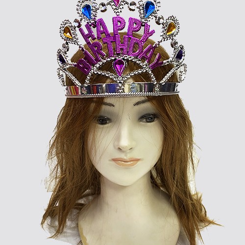 Gümüş Renk Happy Birthday Yazılı Doğum Günü Tacı Gümüş Renk Happy Birthday Yazılı Doğum Günü Tacı