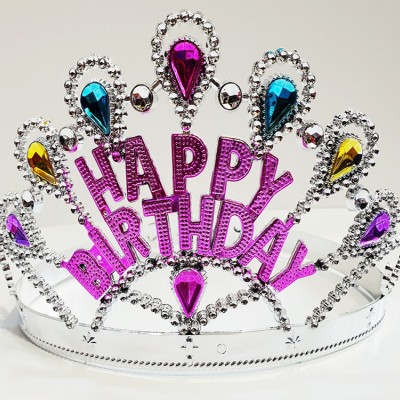 Gümüş Renk Happy Birthday Yazılı Doğum Günü Tacı Gümüş Renk Happy Birthday Yazılı Doğum Günü Tacı